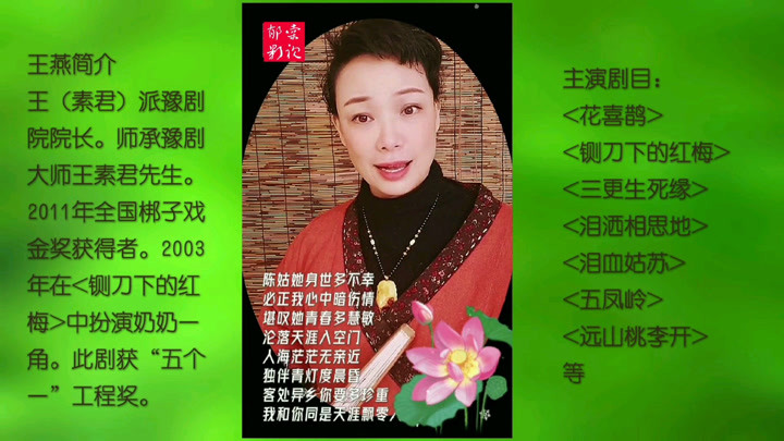 王燕: 必正与妙常>陈姑她生来都不幸 豫剧 戏曲 娱乐