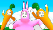 超级兔子人 提问，把胡萝卜当成第三条腿能走多远？ 桃子精解说