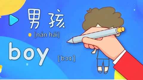 男孩用英语怎么说图片