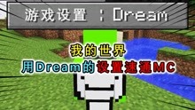 [图]我的世界：用Dream的游戏设置速通MC？切视角成F键，玩家直接玩晕