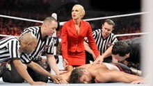 WWE塞纳怒气冲天硬刚鲁瑟夫，拉娜跪地求饶为夫求情，直接锁晕