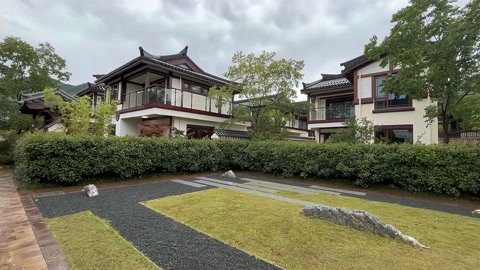 湖州长兴唐风建筑别墅 只需230万 这环境你喜欢吗?