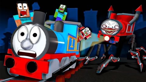 怪物学院:当托马斯火车遇到怪物托马斯火车,会发生什么样的碰撞