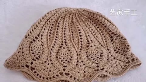 帽顶花的编织法图片
