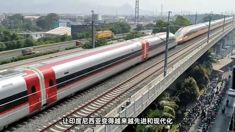 雅万高铁首次两组列车联结测试 印尼网友:东盟国家将羡慕印尼