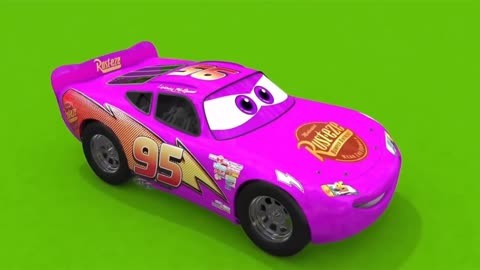 紫色的小汽车 儿童动画 工程车动画片大全 早教启蒙动画!