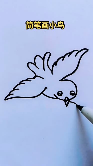 鸟怎么画简笔画简单图片