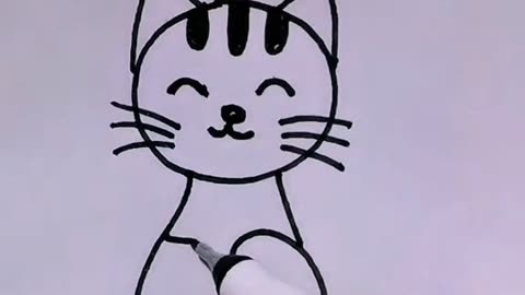 猫人怎么画简笔画图片