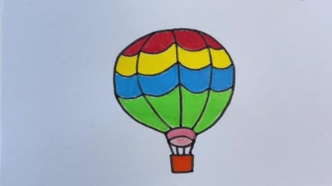 热气球的不同画法,简单又好看,一起来画吧!